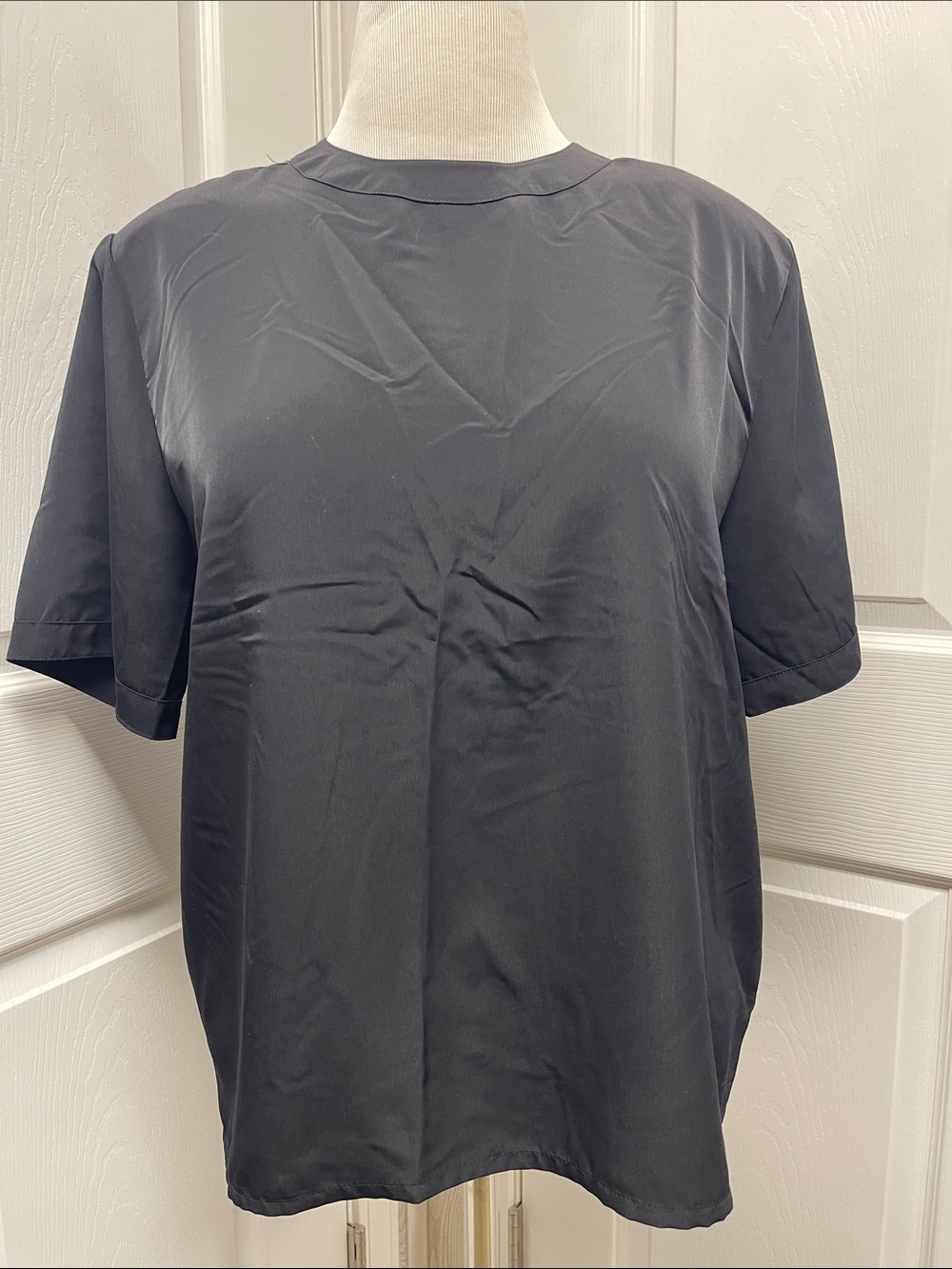 Worthington Women’s Black Short Sleeve Blouse XL